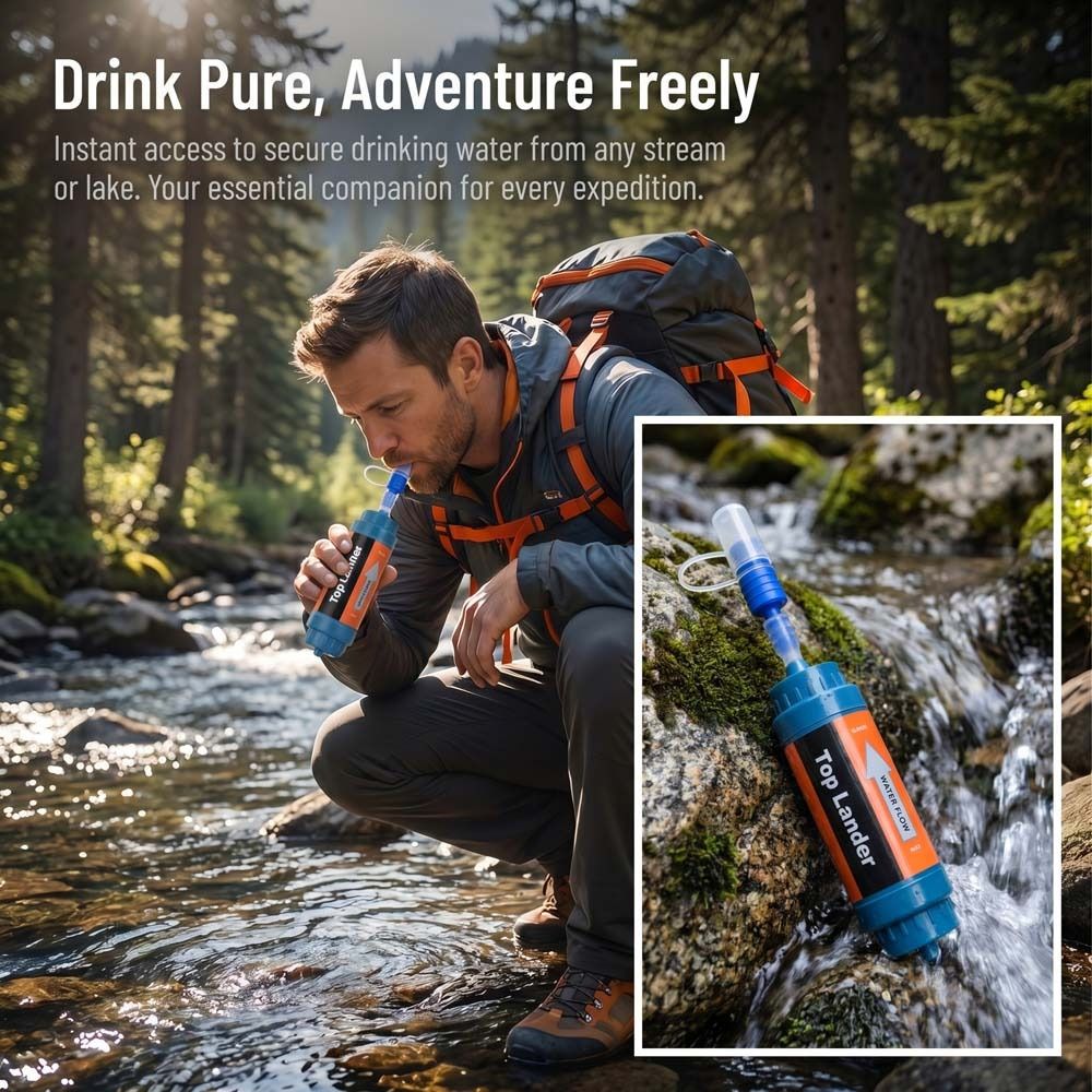 Mini Mini Water Filter Straw S - Water Purification Straw recension och pris