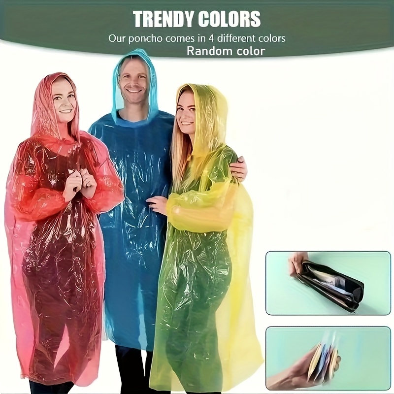5/10Pcs Disposable Waterproof  - Emergency Poncho Rain recension och pris