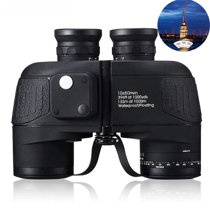 Marine Binoculars 10x50 with R - Compass Lensatic recension och pris