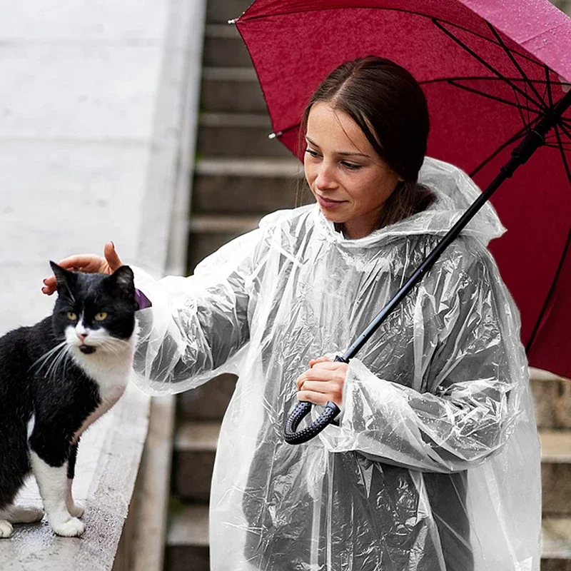 Disposable Waterproof Raincoat - Emergency Poncho Rain recension och pris