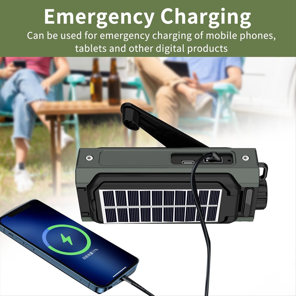 A26Z Portable Solar Radio, Eme - Solar Emergency Charger recension och pris