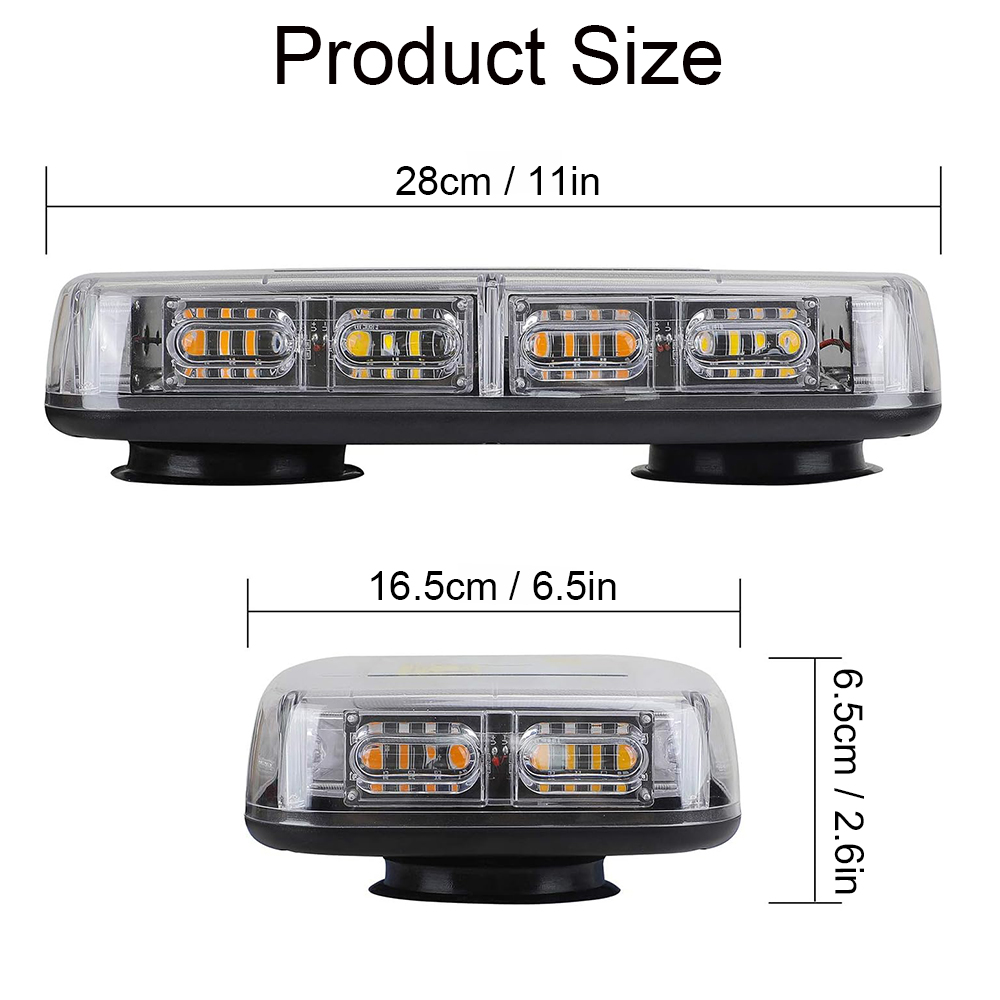 48 LED Amber Car Roof Strobe L - Sos Light Strobe recension och pris