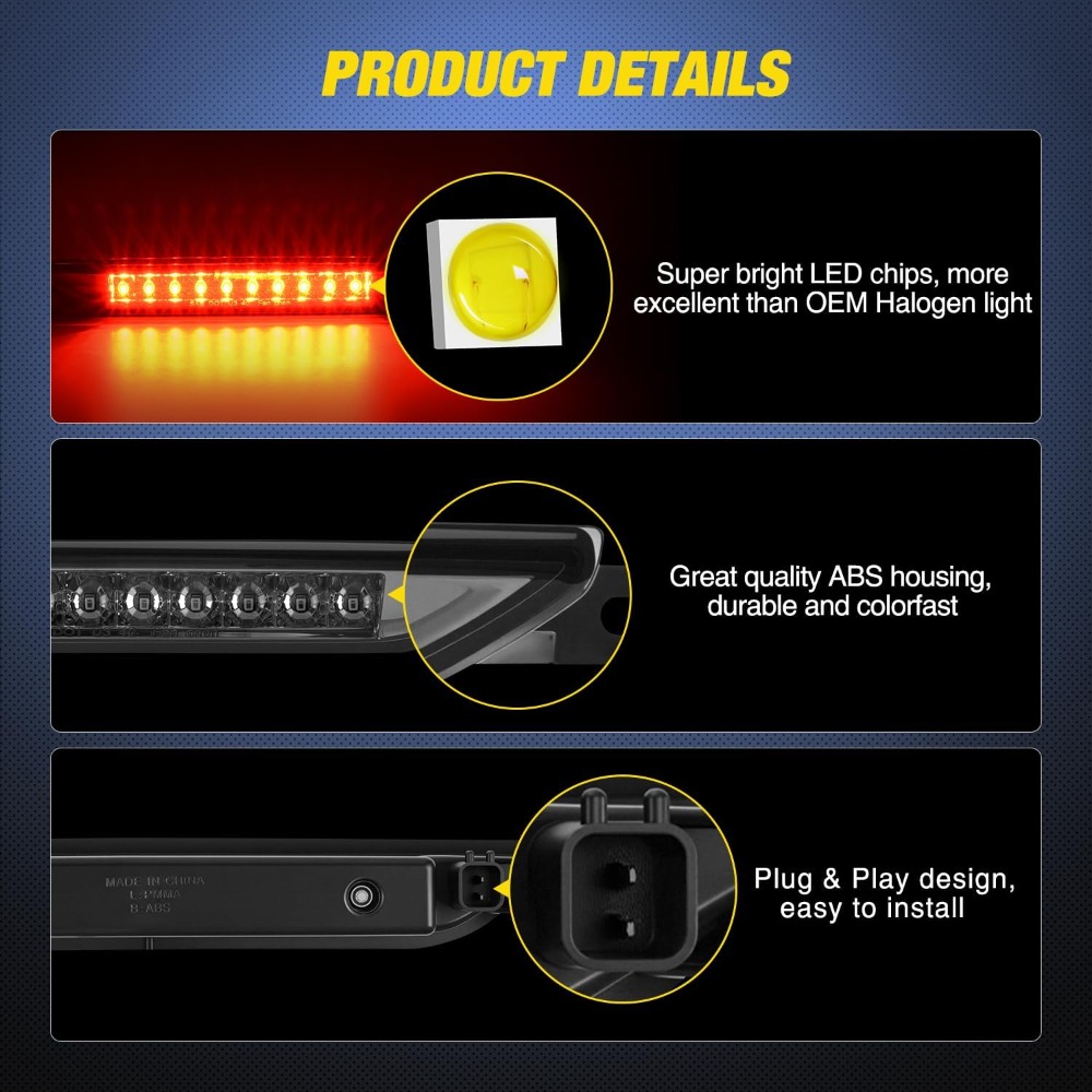 Nilight LED Third Brake Light  - Compass Lensatic recension och pris