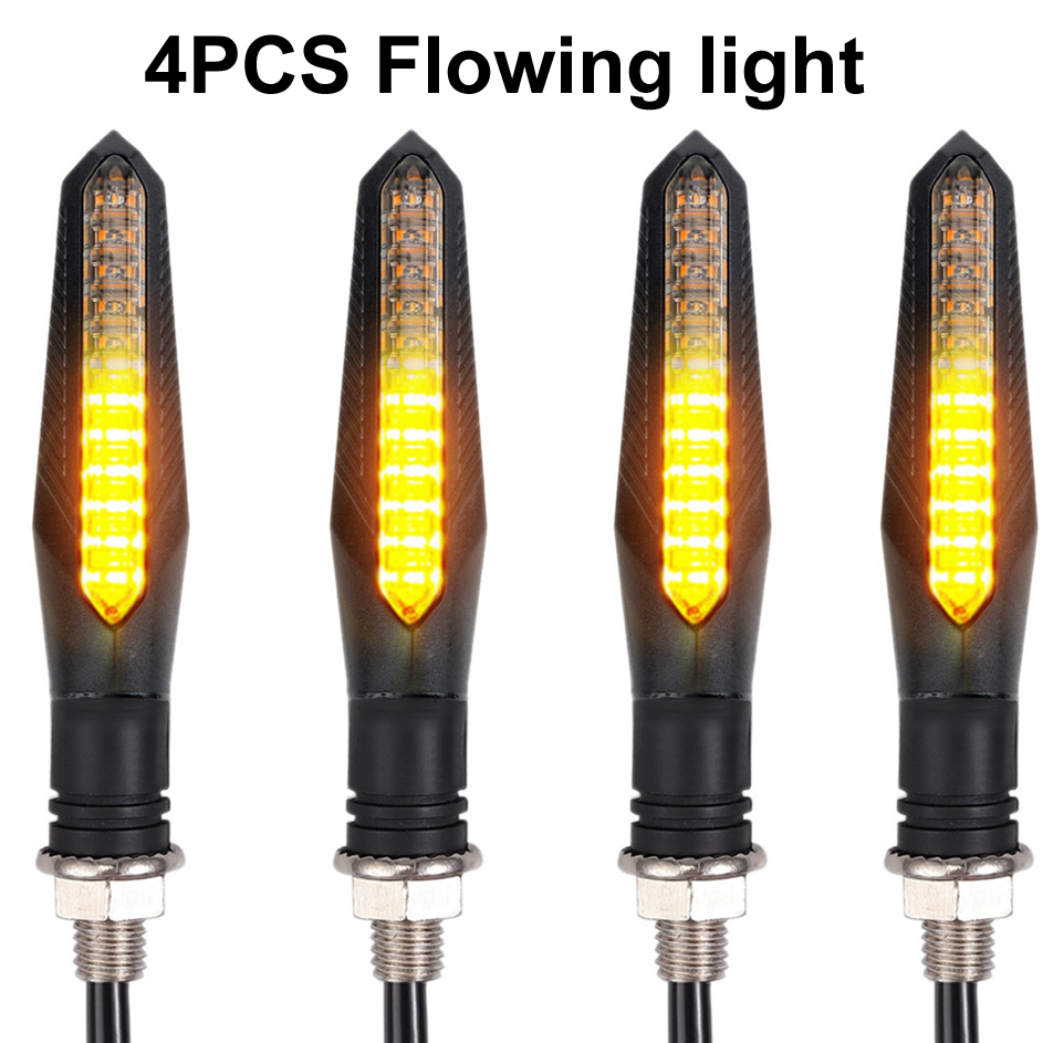 4PCS 12V Motorcycle LED Turn S - Sos Light Strobe recension och pris