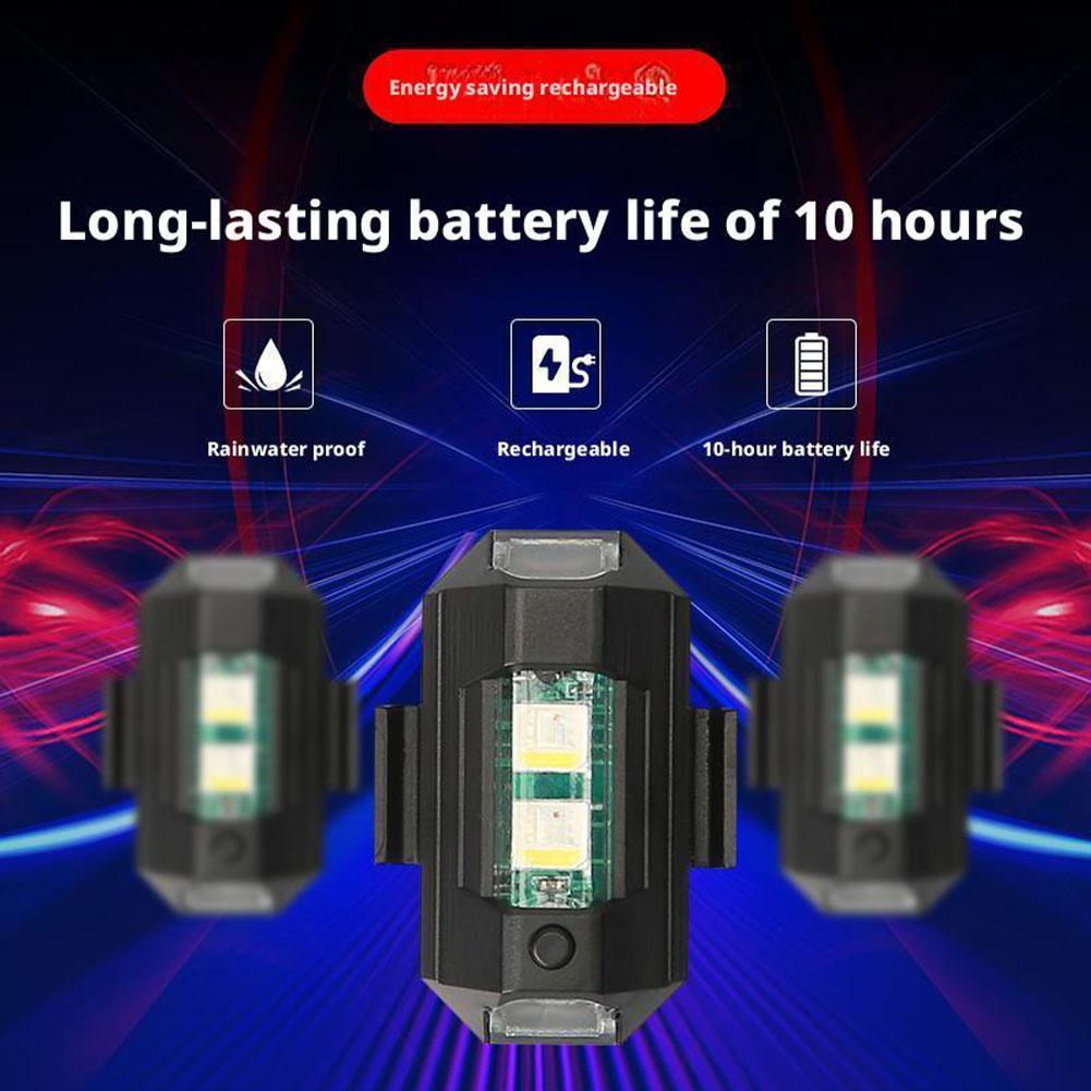 2PCS Mini LED Strobe Lights De - Sos Light Strobe recension och pris