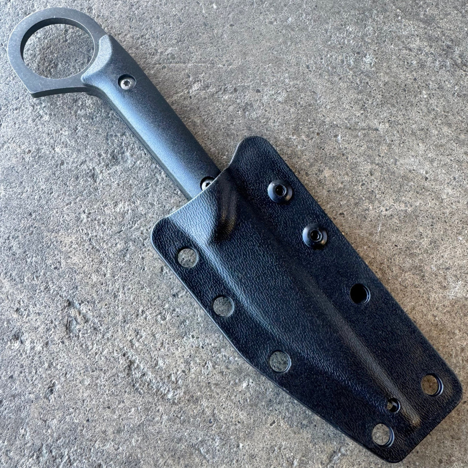 Black Fixed Blade Knife with 5 - Bushcraft Knife Fixed recension och pris