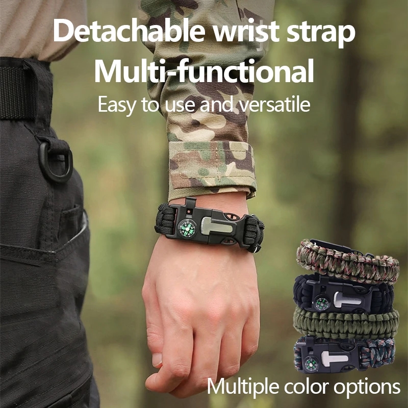 Five in One Compass Bracelet w - Fire Starting Kit recension och pris
