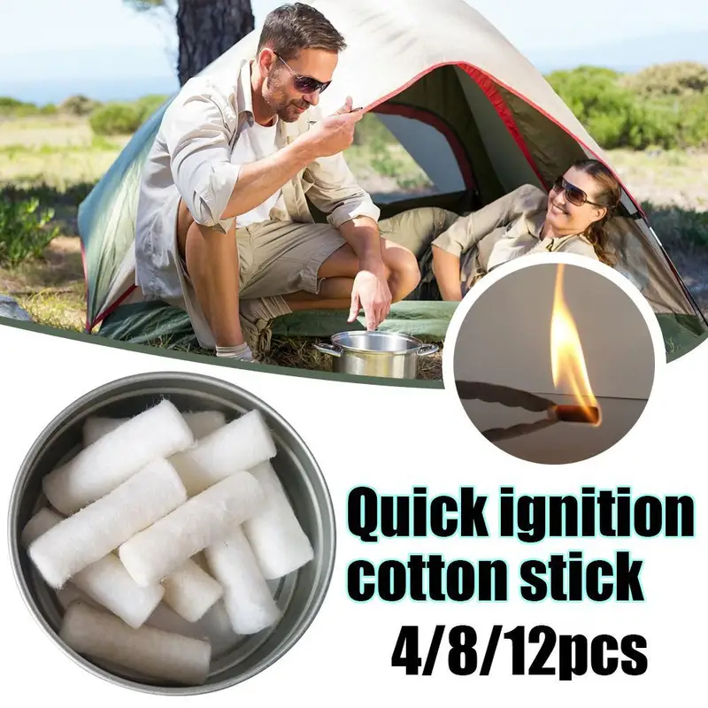 12pcs Outdoor Camping Paraffin - Fire Starting Kit recension och pris