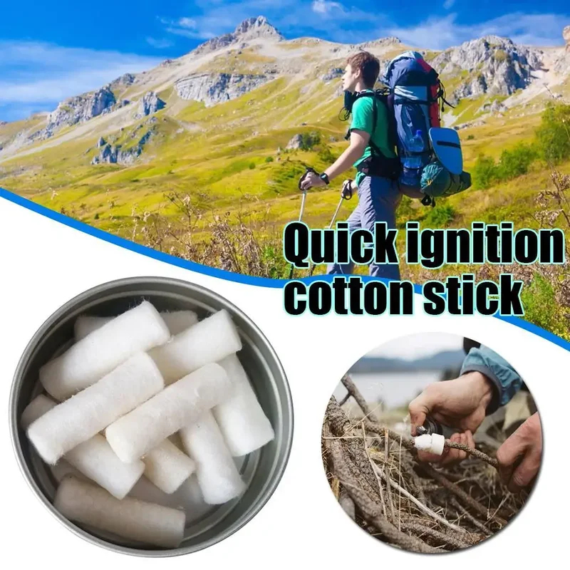 12pcs Outdoor Camping Paraffin - Fire Starting Kit recension och pris
