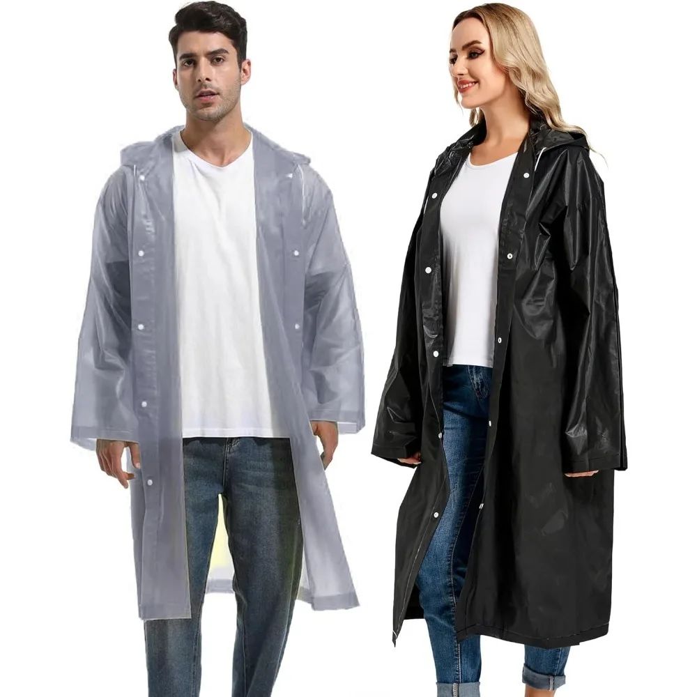 1/2PCS Compact Reusable Rain  - Emergency Poncho Rain recension och pris
